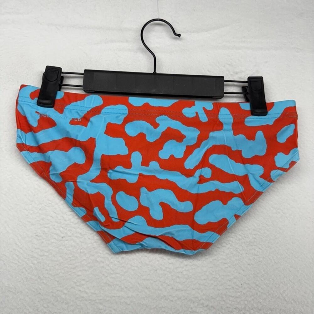 Men's Red and Blue Swim Briefs - Picture 4 of 7
